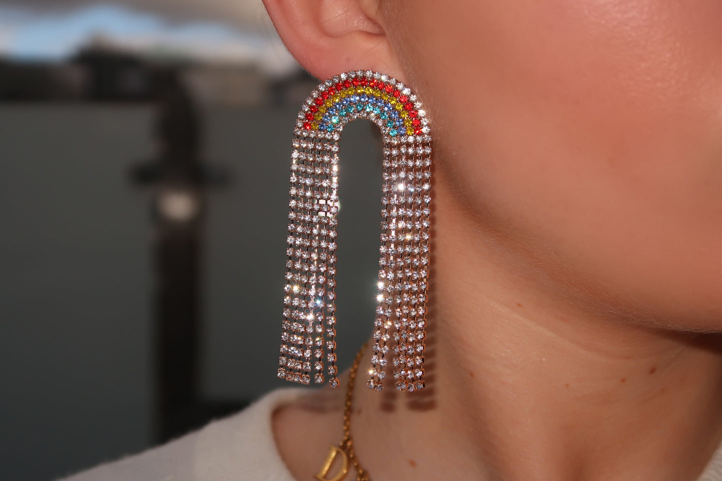 Rainbow Drop Earrings