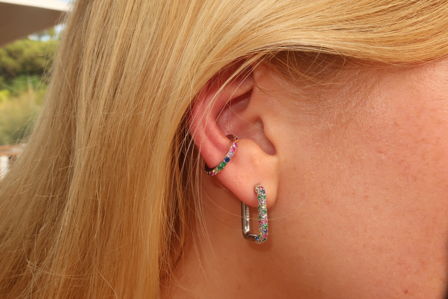 Rainbow Ear Cuffs (set of two)